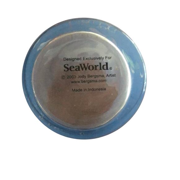 Set of 3 SeaWorld Juice Glasses Ocean Fish Themed Vintage - Picture 3 of 6